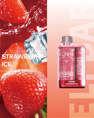 Одноразовий Pod Elf Bar TE 5000 13.5 мл 5% Strawberry Ice (Полуничний лід) 39137 фото