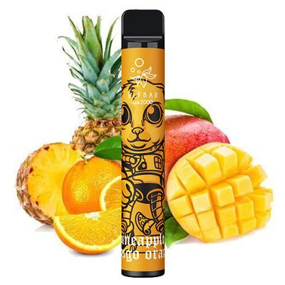 Одноразовый Pod Elf Bar 2000 Lux 6.5мл 5% Pineapple Mango Orange (Ананас + манго + апельсин) 38494 фото