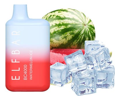 Одноразовий Pod Elf Bar BC4000 650mAh (перезаряджається) Watermelon Ice 5% (Кавун з льодом) 38508 фото