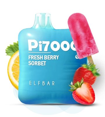 Одноразовий Pod Elf Bar PI7000 17 мл 5% Fresh Berry Sorbet (Ягідний) 39842 фото