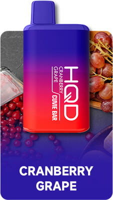 Одноразовий Pod HQD Cuvie Bar 7000 Cranberry Grape 5% (Журавлина з винорадом) 39589 фото