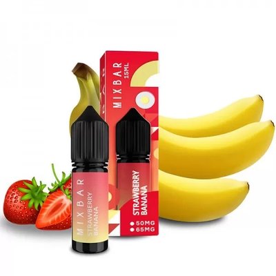 Жидкость Mix Bar SLT Strawberry Banana 15 мл 39921 фото