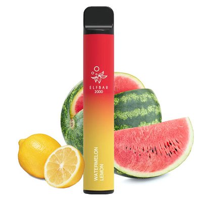 Одноразовий Pod Elf Bar 2000 6,5 мл 5% Watermelon Lemon (Кавун + лимон) 38360 фото