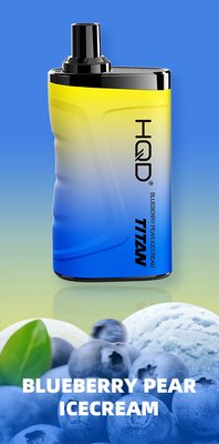 Одноразовый Pod HQD Titan 7000 Blueberry Pear IceCream 5% (Чернично-грушевое мороженое) 39373 фото