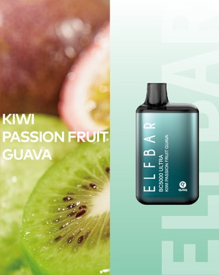 Одноразовый Pod Elf Bar BC5000 Ultra 13 мл 5% Kiwi Passion Fruit Guava (Киви + маракуя + гуава) 39238 фото