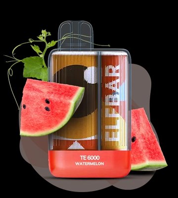 Одноразовый Pod Elf Bar TE6000 15 мл 5% (перезаряжаемая) Watermelon (Арбуз) 40289 фото
