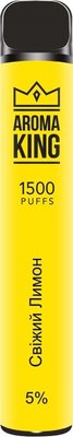 Одноразовий POD Aroma King Bar 1500 5 мл 5% Свіжий лимон 40179 фото