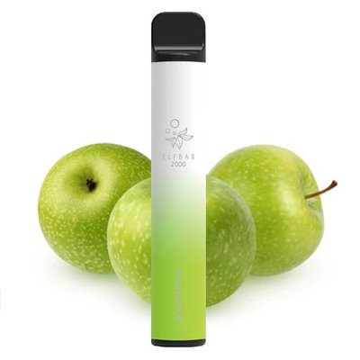 Одноразовый Pod Elf Bar 2000 6,5 мл 5% Sour Apple (Яблоко) 38366 фото