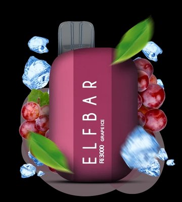 Одноразовый Pod Elf Bar Ri3000 6 мл 5% Grape ice (Виноград) 40961 фото