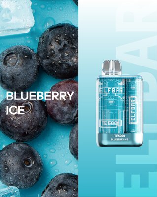 Одноразовий Pod Elf Bar TE 5000 13.5 мл 5% Blueberry Ice (Чорниця з льодом) 39129 фото